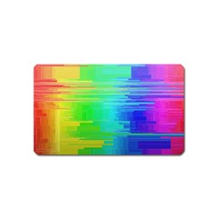 Colors Rainbow Chakras Style Magnet (name Card) by Celenk