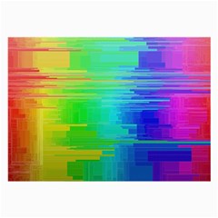 Colors Rainbow Chakras Style Large Glasses Cloth by Celenk