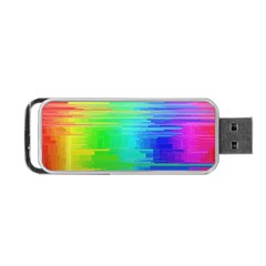 Colors Rainbow Chakras Style Portable Usb Flash (one Side) by Celenk