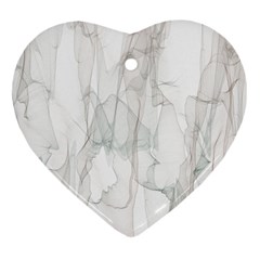 Background Modern Smoke Design Heart Ornament (two Sides)