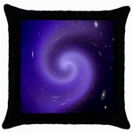 Spiral Lighting Color Nuances Throw Pillow Case (Black) Front