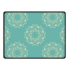 Floral Vintage Royal Frame Pattern Fleece Blanket (Small)