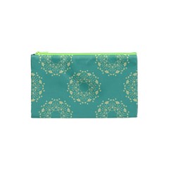 Floral Vintage Royal Frame Pattern Cosmetic Bag (XS)