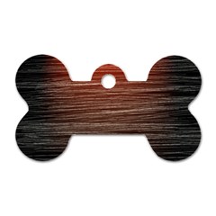 Background Red Orange Modern Dog Tag Bone (One Side)