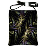 Fractal Braids Texture Pattern Shoulder Sling Bags Front