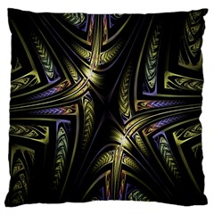 Fractal Braids Texture Pattern Large Cushion Case (two Sides)