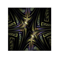 Fractal Braids Texture Pattern Small Satin Scarf (square) by Celenk