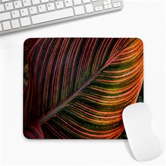 Leaf Colorful Nature Orange Season Large Mousepads by Celenk