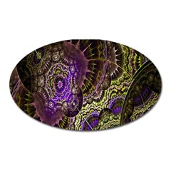 Abstract Fractal Art Design Oval Magnet