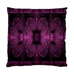 Fractal Magenta Pattern Geometry Standard Cushion Case (one Side) by Celenk