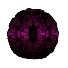 Fractal Magenta Pattern Geometry Standard 15  Premium Round Cushions