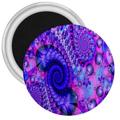 Fractal Fantasy Creative Futuristic 3  Magnets