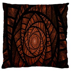 Fractal Red Brown Glass Fantasy Large Cushion Case (two Sides)