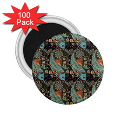 Pattern Background Fish Wallpaper 2.25  Magnets (100 pack) 