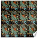 Pattern Background Fish Wallpaper Canvas 16  x 16   15.2 x15.41  Canvas - 1