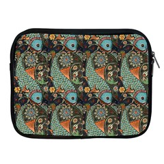 Pattern Background Fish Wallpaper Apple iPad 2/3/4 Zipper Cases