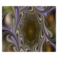 Fractal Waves Whirls Modern Double Sided Flano Blanket (small)  by Celenk