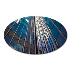 Architecture Skyscraper Oval Magnet by Celenk