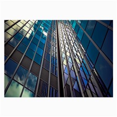 Architecture Skyscraper Large Glasses Cloth (2-side) by Celenk