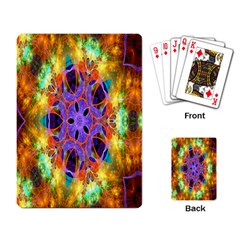 Kaleidoscope Pattern Ornament Playing Card