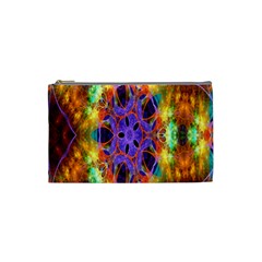 Kaleidoscope Pattern Ornament Cosmetic Bag (small)  by Celenk