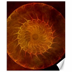 Orange Warm Hues Fractal Chaos Canvas 8  X 10  by Celenk