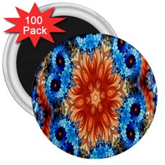 Alchemy Kaleidoscope Pattern 3  Magnets (100 Pack) by Celenk