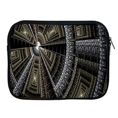 Fractal Circle Circular Geometry Apple Ipad 2/3/4 Zipper Cases by Celenk