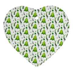 Watercolor Christmas Tree Ornament (heart) by patternstudio