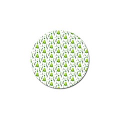 Watercolor Christmas Tree Golf Ball Marker