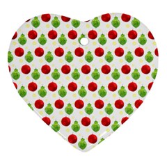 Watercolor Ornaments Heart Ornament (two Sides) by patternstudio