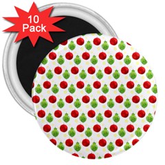 Watercolor Ornaments 3  Magnets (10 Pack)  by patternstudio