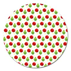 Watercolor Ornaments Magnet 5  (round)