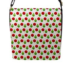 Watercolor Ornaments Flap Messenger Bag (l)  by patternstudio