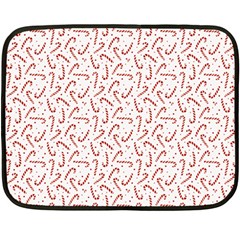 Candy Cane Double Sided Fleece Blanket (mini)  by patternstudio