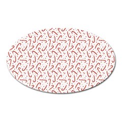 Candy Cane Oval Magnet by patternstudio