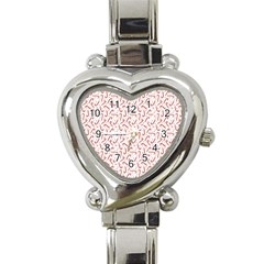 Candy Cane Heart Italian Charm Watch by patternstudio