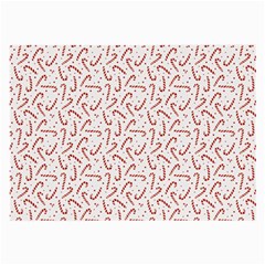 Candy Cane Large Glasses Cloth (2-side) by patternstudio