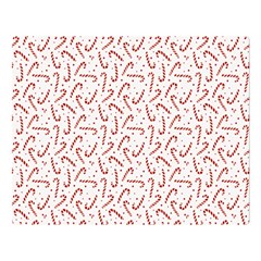 Candy Cane Double Sided Flano Blanket (large)  by patternstudio