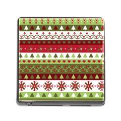 Christmas Spirit Pattern Memory Card Reader (square)