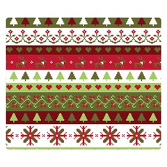 Christmas Spirit Pattern Double Sided Flano Blanket (small) 