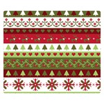 Christmas Spirit Pattern Double Sided Flano Blanket (Small)  50 x40  Blanket Front