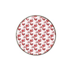 Ho Ho Ho Santaclaus Christmas Cheer Hat Clip Ball Marker (4 Pack) by patternstudio