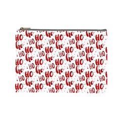 Ho Ho Ho Santaclaus Christmas Cheer Cosmetic Bag (large)  by patternstudio