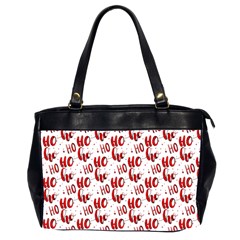 Ho Ho Ho Santaclaus Christmas Cheer Office Handbags (2 Sides)  by patternstudio