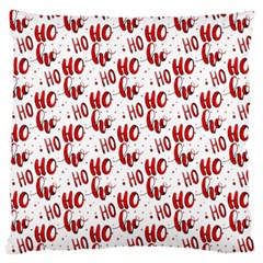 Ho Ho Ho Santaclaus Christmas Cheer Large Cushion Case (two Sides)