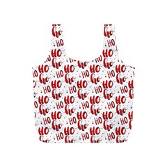 Ho Ho Ho Santaclaus Christmas Cheer Full Print Recycle Bags (s)  by patternstudio