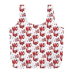 Ho Ho Ho Santaclaus Christmas Cheer Full Print Recycle Bags (l)  by patternstudio