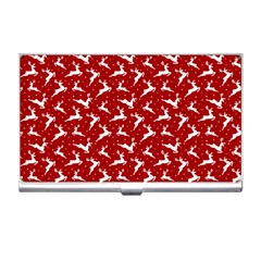 Red Reindeers Business Card Holders by patternstudio