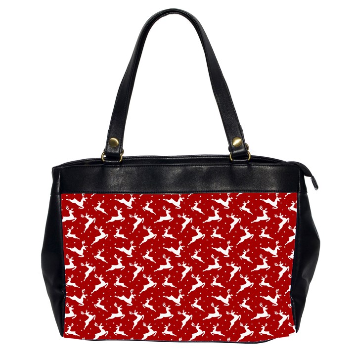 Red Reindeers Office Handbags (2 Sides) 